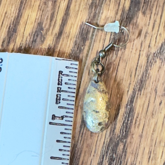 Rustic Brown Earrings - Picture 3 of 3